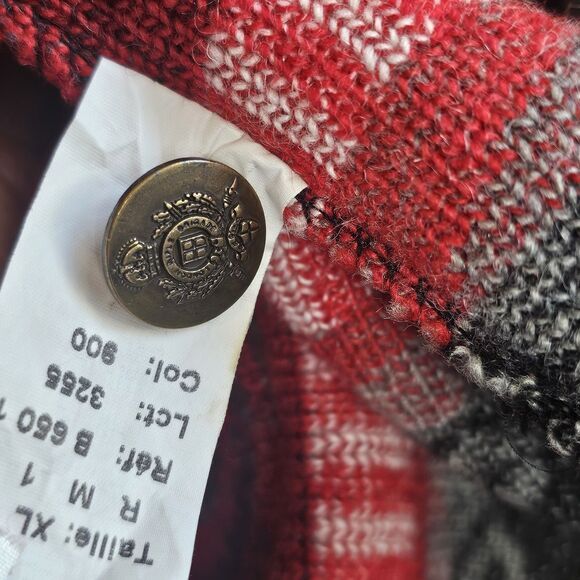 Mission Sportswear Cardigan Sweater Mens XLarge Aztec Button Up Wool Blend - Picture 4 of 9